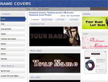 Tablet Screenshot of namecovers.com